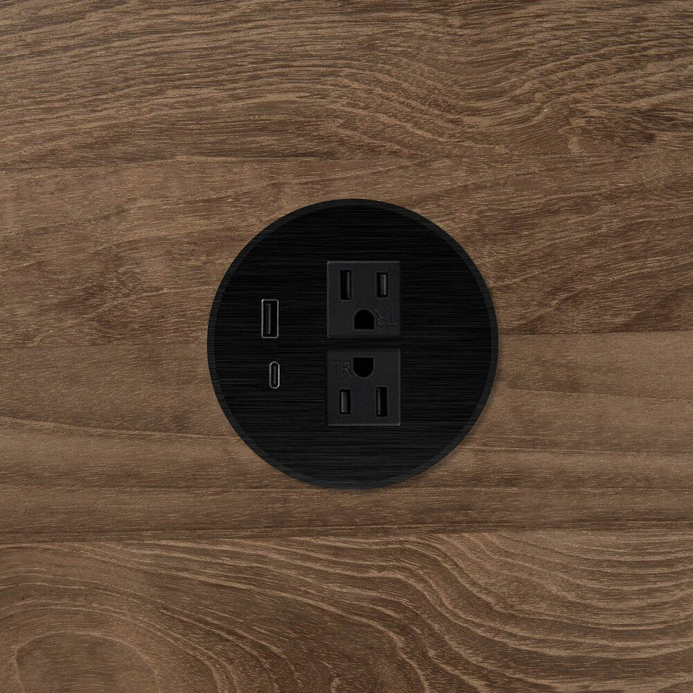 Power Circle – Modern Desk Power Outlet with USB | Sage Interiors - Sage InteriorsEthnicraft