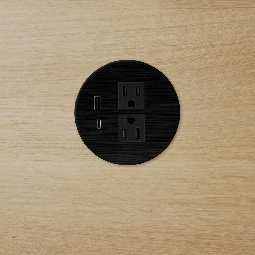 Power Circle – Modern Desk Power Outlet with USB | Sage Interiors - Sage InteriorsEthnicraft