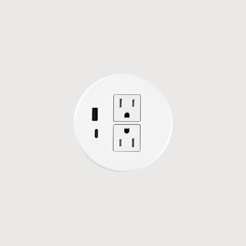Power Circle – Modern Desk Power Outlet with USB | Sage Interiors - Sage InteriorsEthnicraft