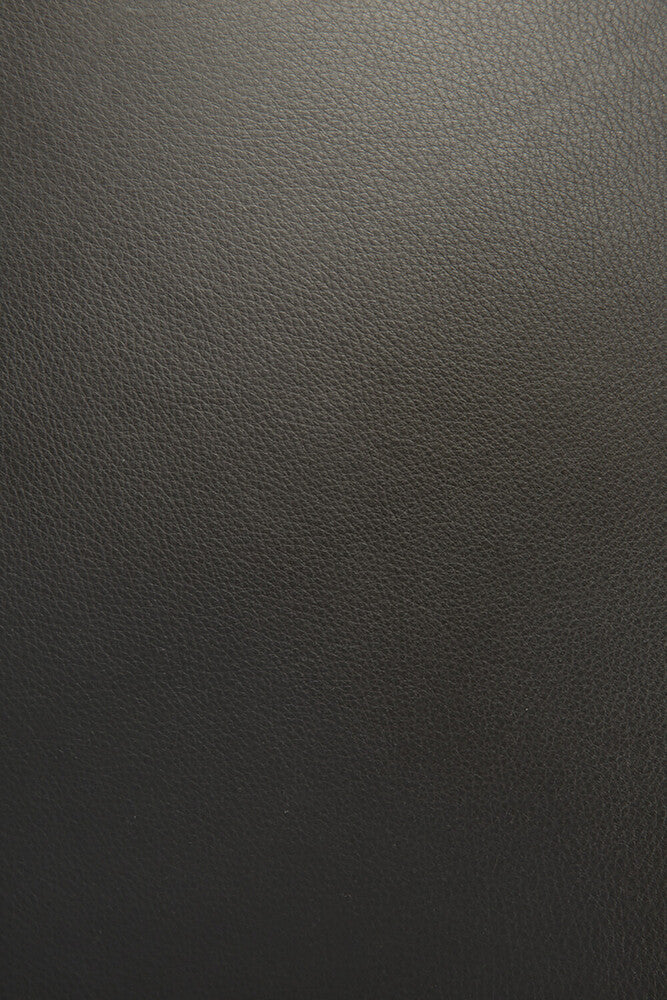 Close-up of dark gray leather texture