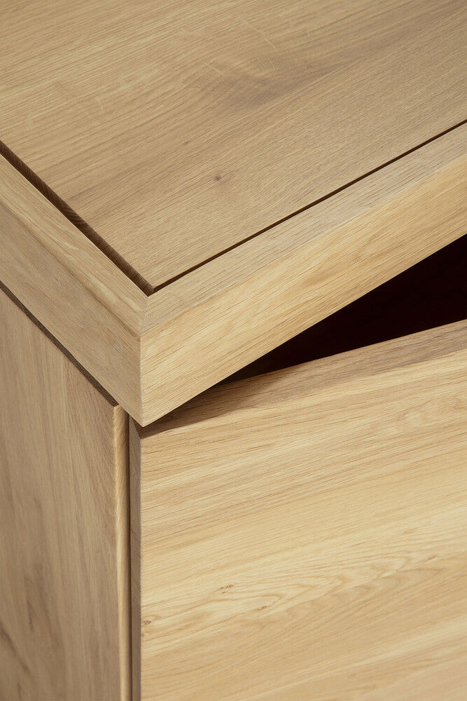Burger Solid Oak Sideboard with Push-Open Doors & Drawers