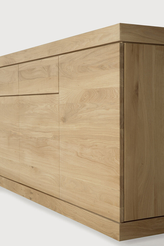 Burger Solid Oak Sideboard with Push-Open Doors & Drawers