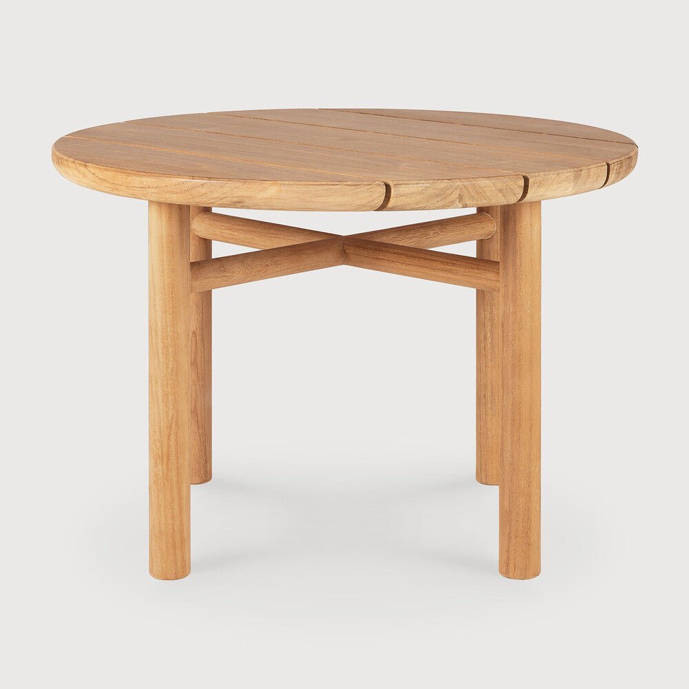 Outdoor Coffee Table – Sage Interiors Quatro Solid Teak Round Table | Sage Interiors