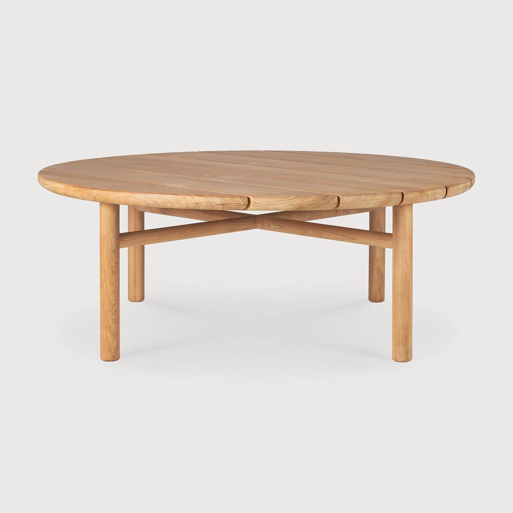 Outdoor Coffee Table – Sage Interiors Quatro Solid Teak Round Table | Sage Interiors