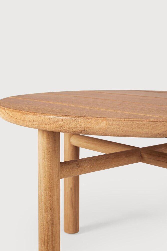 Outdoor Coffee Table – Sage Interiors Quatro Solid Teak Round Table | Sage Interiors