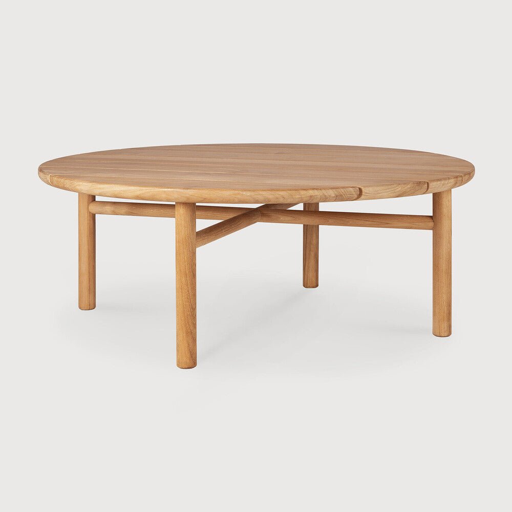 Outdoor Coffee Table – Sage Interiors Quatro Solid Teak Round Table | Sage Interiors