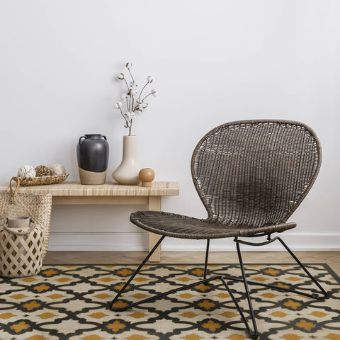 Rajha Vintage Vinyl Floorcloth - Sage InteriorsSpicher and Co