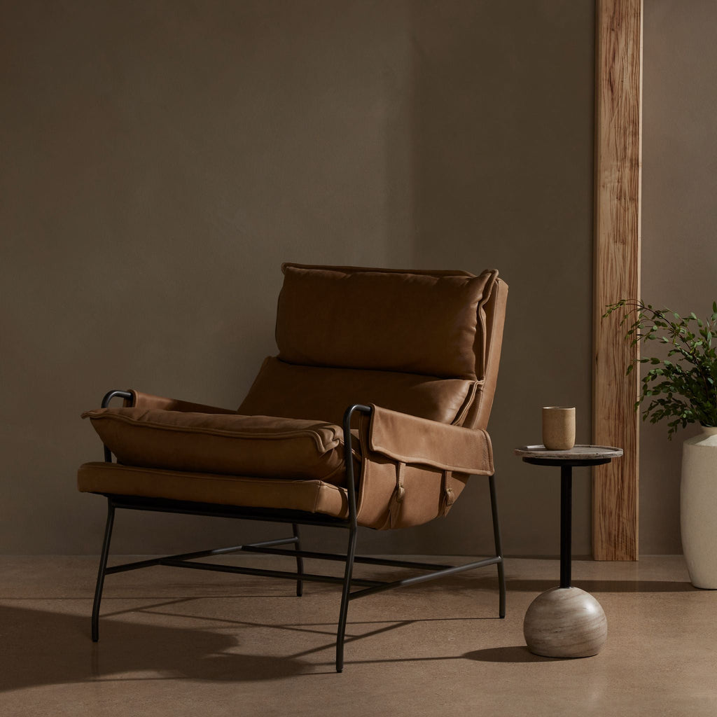 Rasche Leather Lounge Chair - Sage InteriorsFHAccent Chair