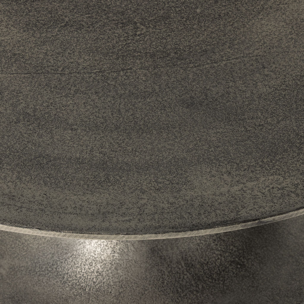 Raw Antique Nickel Tulip Coffee Table - Sage InteriorsFHcoffee table
