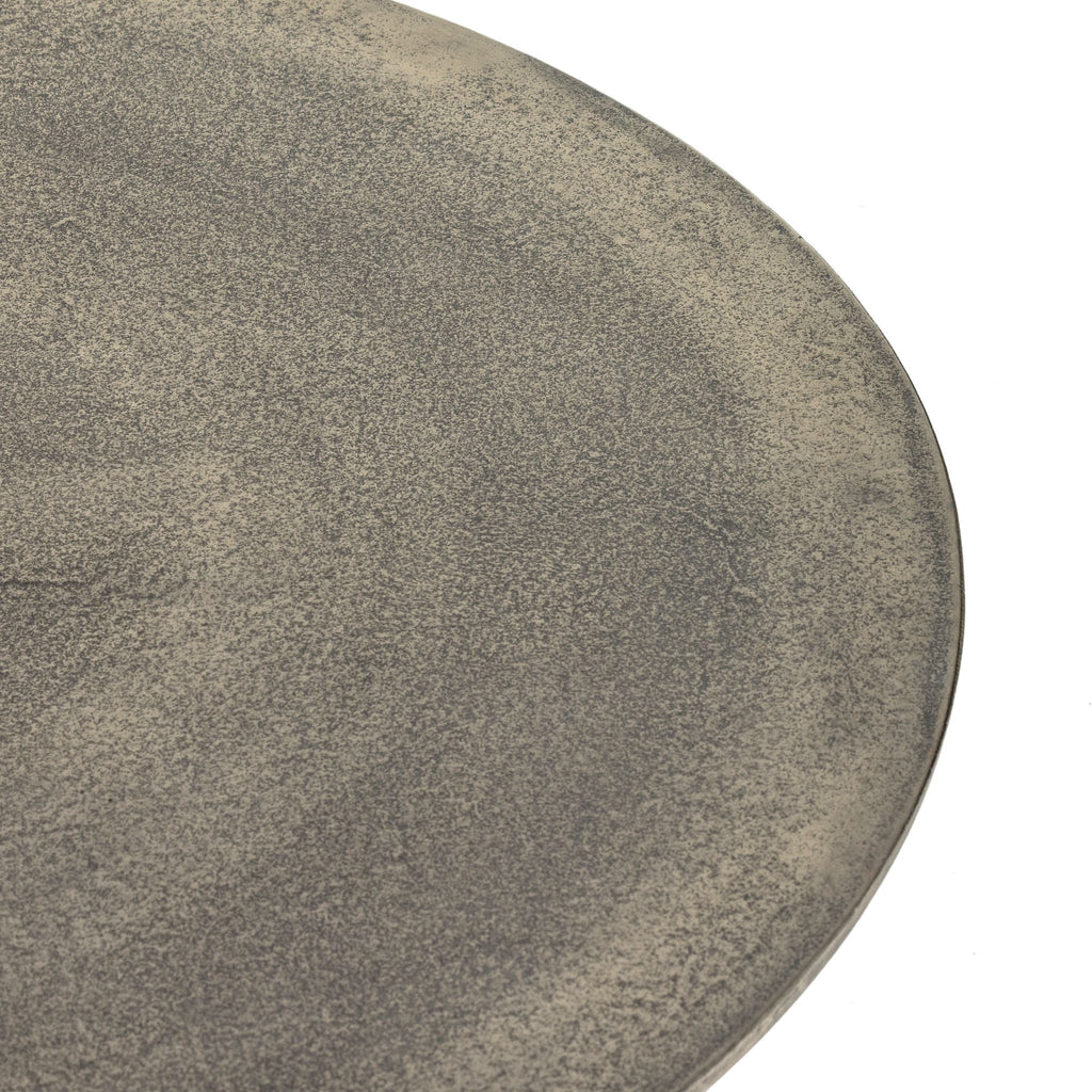 Raw Antique Nickel Tulip Coffee Table - Sage InteriorsFHcoffee table