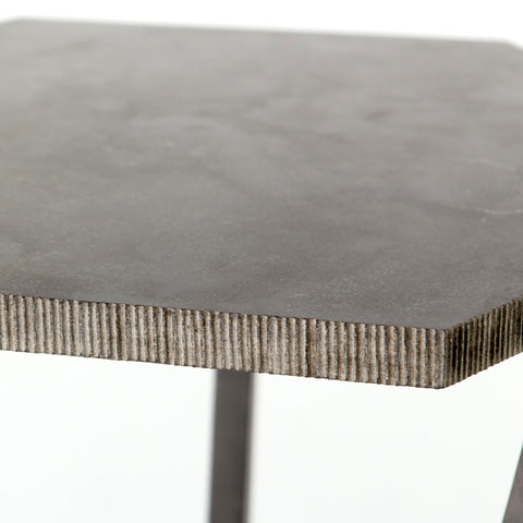 Raw Hexagon End Table - Sage InteriorsFH