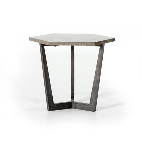 Raw Hexagon End Table - Sage InteriorsFH