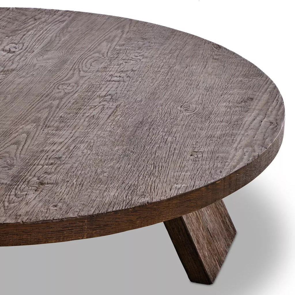 Resawn Oak Round Coffee Table - Sage InteriorsFour Handscoffee table