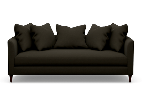 Revised (Green as in Showroom) Custom Laguna sofa - Jamie Rose - Cover Banks 8 - 498249, Legs TOF, Seat Premier - Sage InteriorsSage Interiors