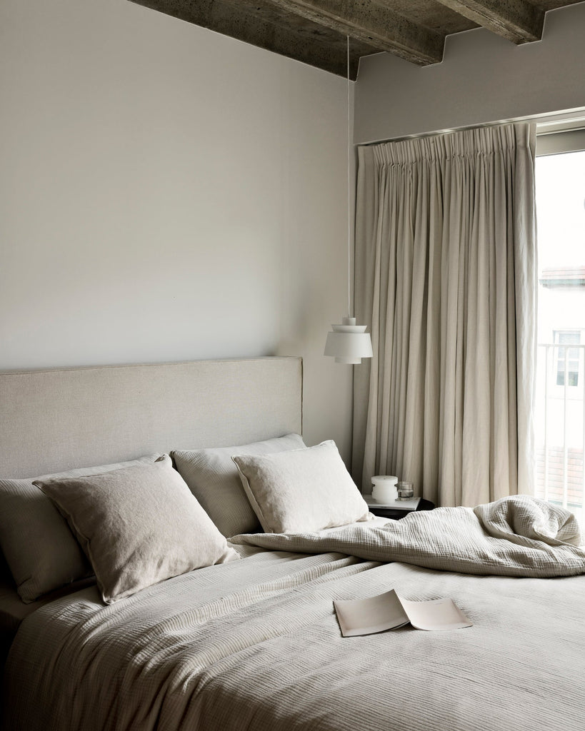 Revive Bed – Sculpted Teak Platform Bed by Sage Interiors - Sage InteriorsEthnicraft