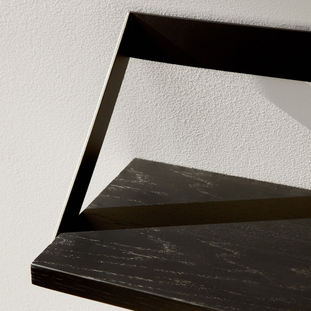 Ribbon Shelf, Black Oak - Sage InteriorsethnicraftDecor