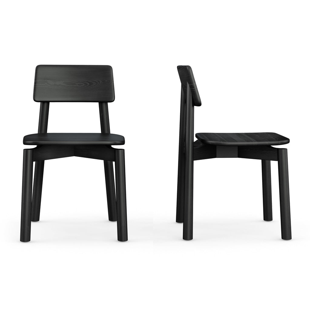 Ridley Dining Chair – Solid Ash with Sculpted Cross - Base Design - Sage InteriorsSage InteriorsRidley Dining Chair