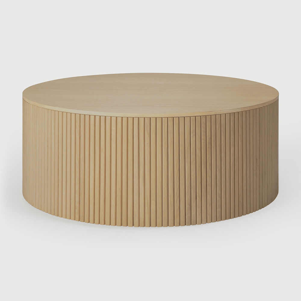 Roller Max Coffee Table - Oak - Round - Removable Cover - Sage InteriorsEthnicraftCoffee Table