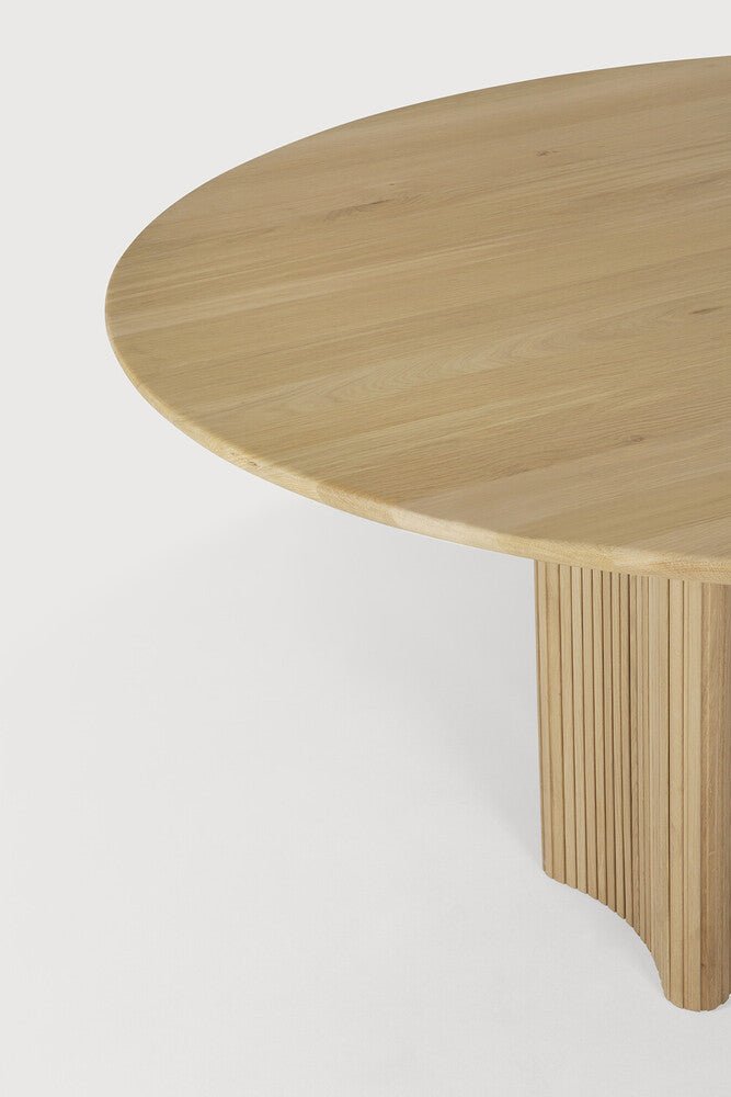 Roller Max Dining Table – Sculptural Stacked Pedestal Design - Sage InteriorsEthnicraftDining Table