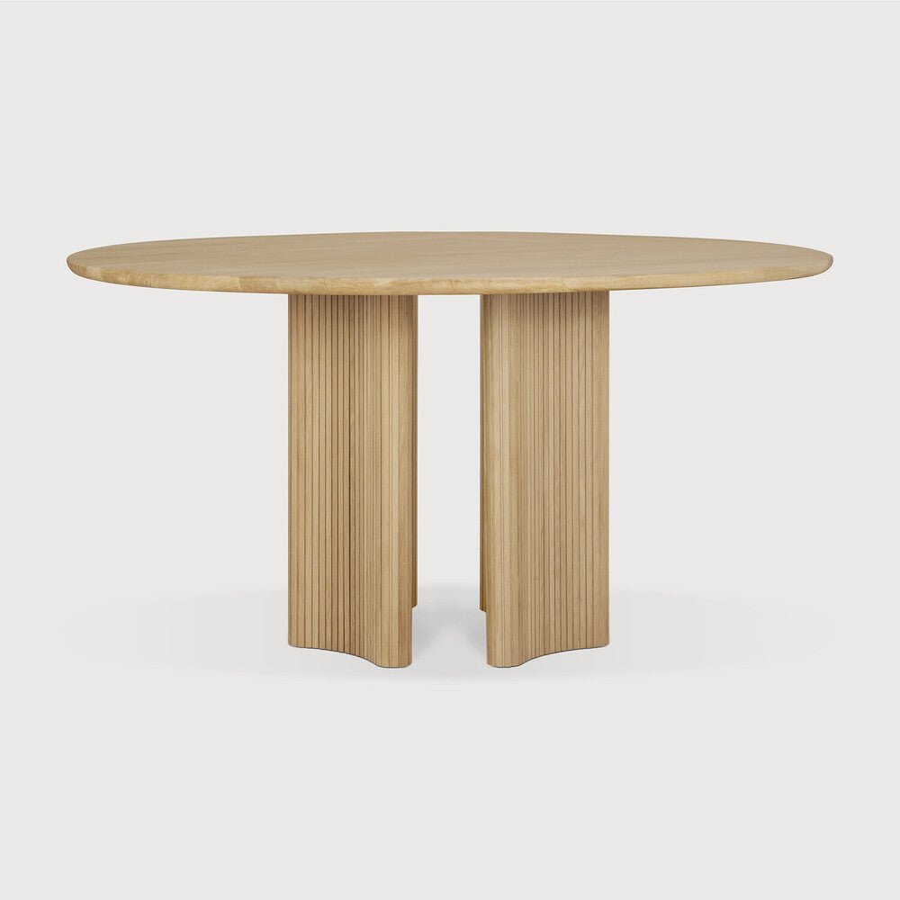 Roller Max Dining Table – Sculptural Stacked Pedestal Design - Sage InteriorsEthnicraftDining Table