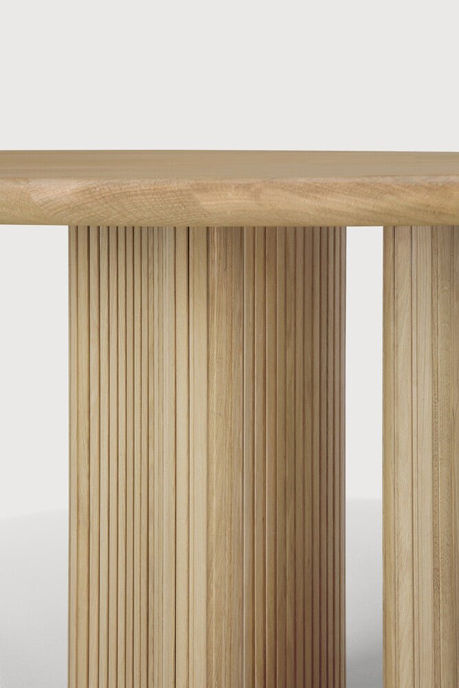 Roller Max Dining Table – Sculptural Stacked Pedestal Design - Sage InteriorsEthnicraftDining Table