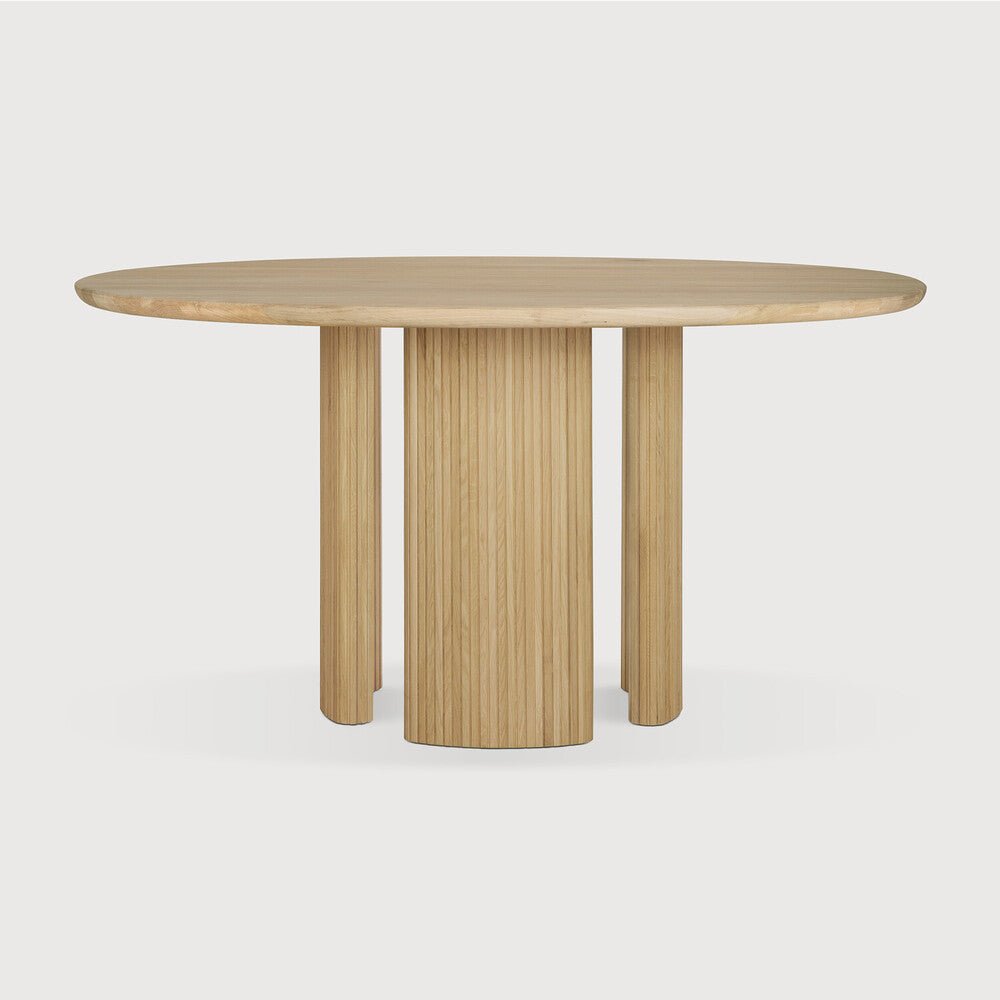 Roller Max Dining Table – Sculptural Stacked Pedestal Design - Sage InteriorsEthnicraftDining Table