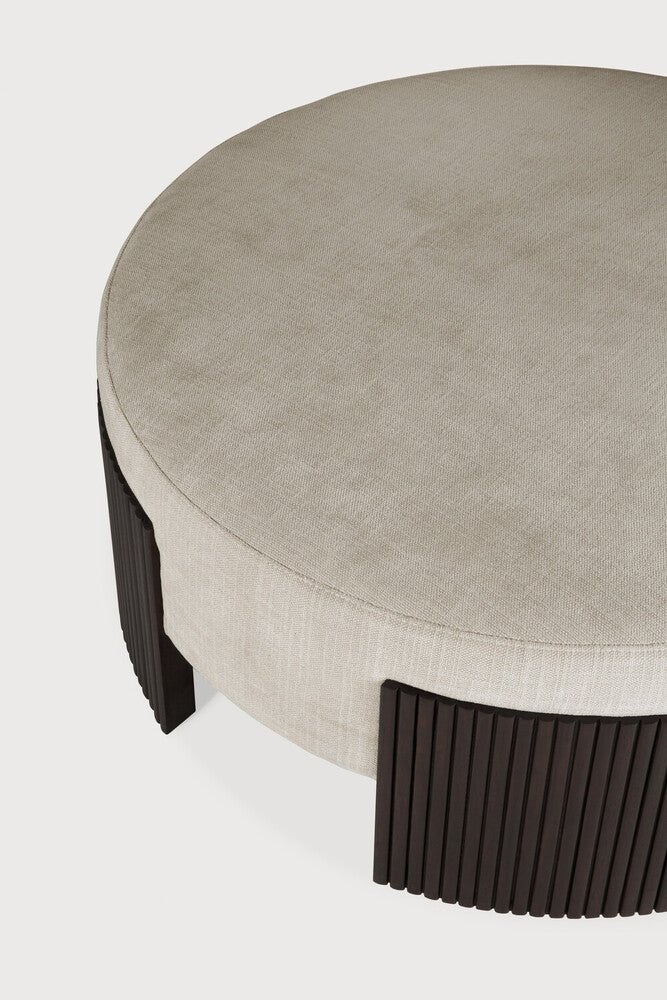 Roller Max Pouf – Sculptural Wood Accent by Sage Interiors - Sage Interiorsethnicraftpouf