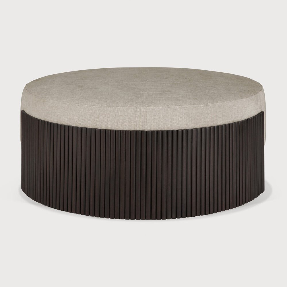 Roller Max Pouf – Sculptural Wood Accent by Sage Interiors - Sage Interiorsethnicraftpouf