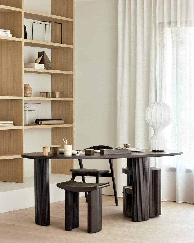 Roller Max Stool – Sculptural Wood Accent by Sage Interiors - Sage InteriorsEthnicraftStool