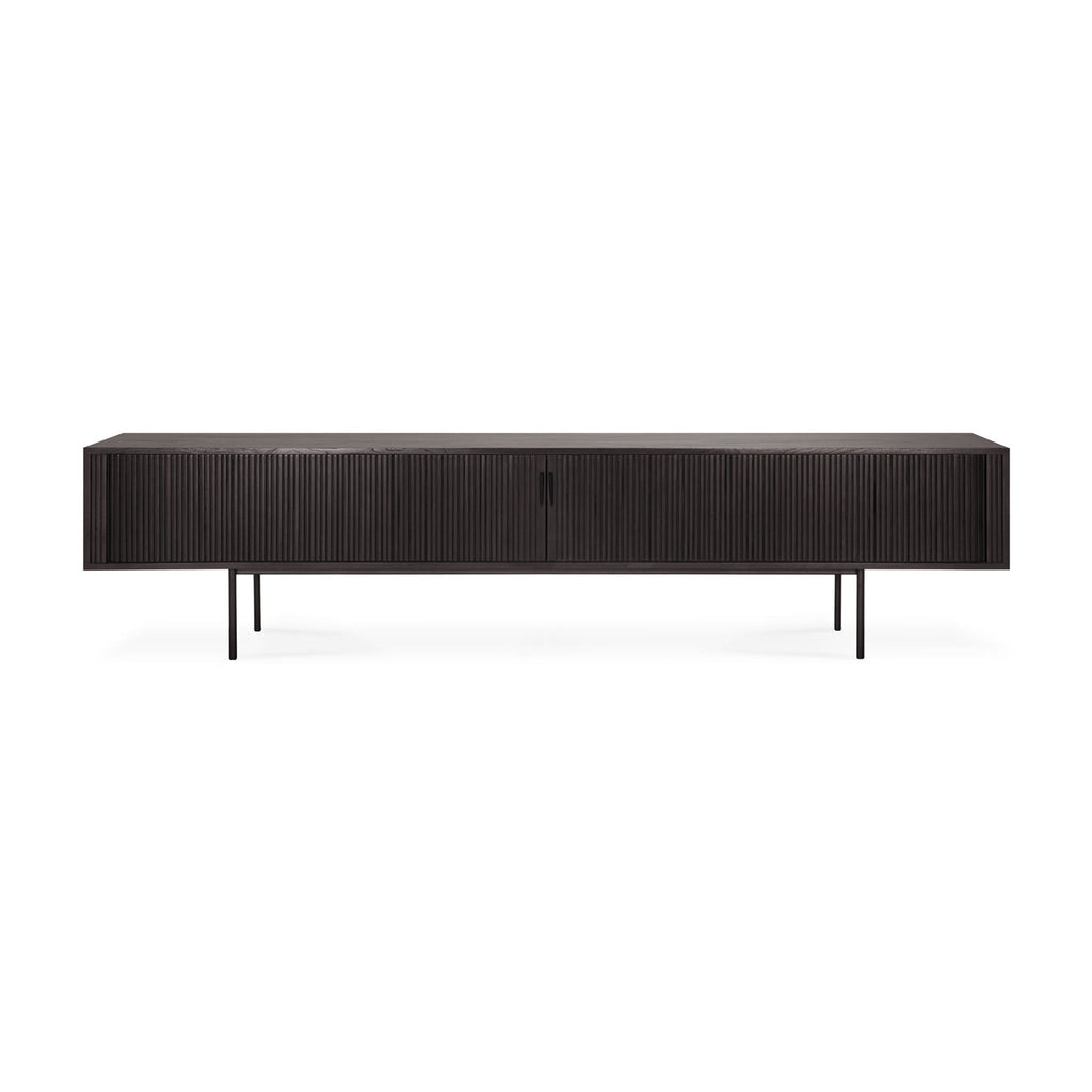 Roller Max TV Cupboard, Teak Black - Sage Interiorsethnicraftcupboard