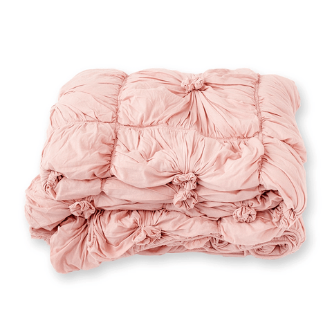 Rosette Jersey Quilt - Tuscan Pink - Sage InteriorsLazybones