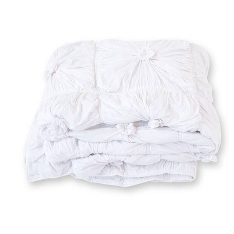 Rosette Jersey Quilt - White - Sage InteriorsLazybones