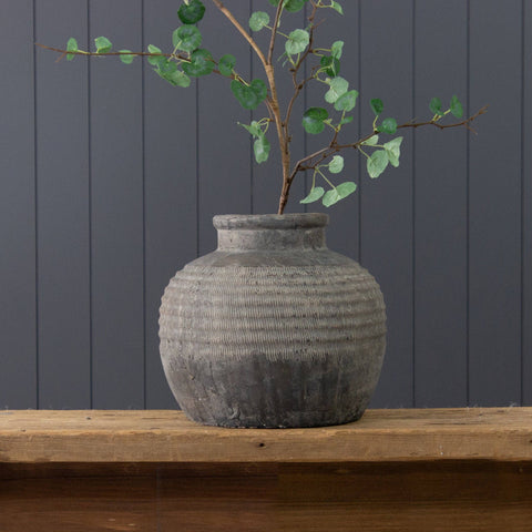 Round Terracotta Vase - Sage InteriorsAudrey's Home & Giftpot