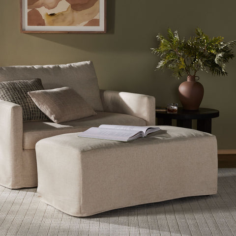 Cassie Slipcover Ottoman