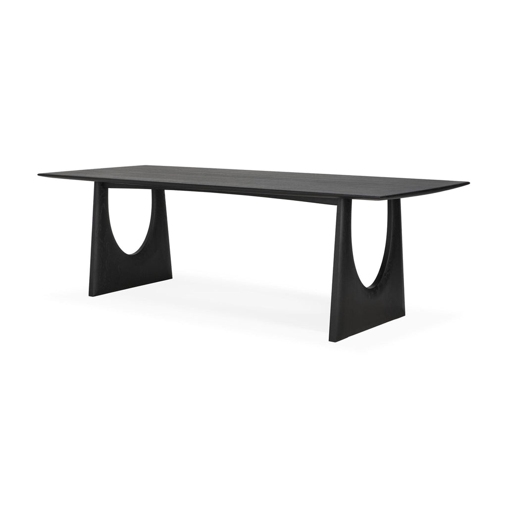 Geometric Dining Table, Oak Black
