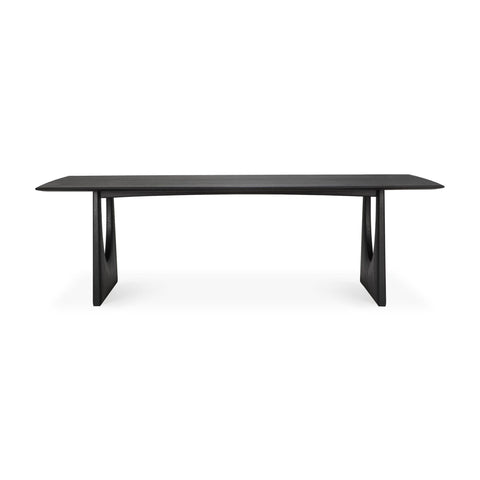 Geometric Dining Table, Oak Black
