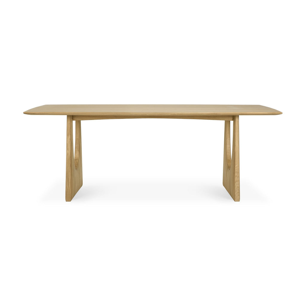 Geometric Dining Table, Oak