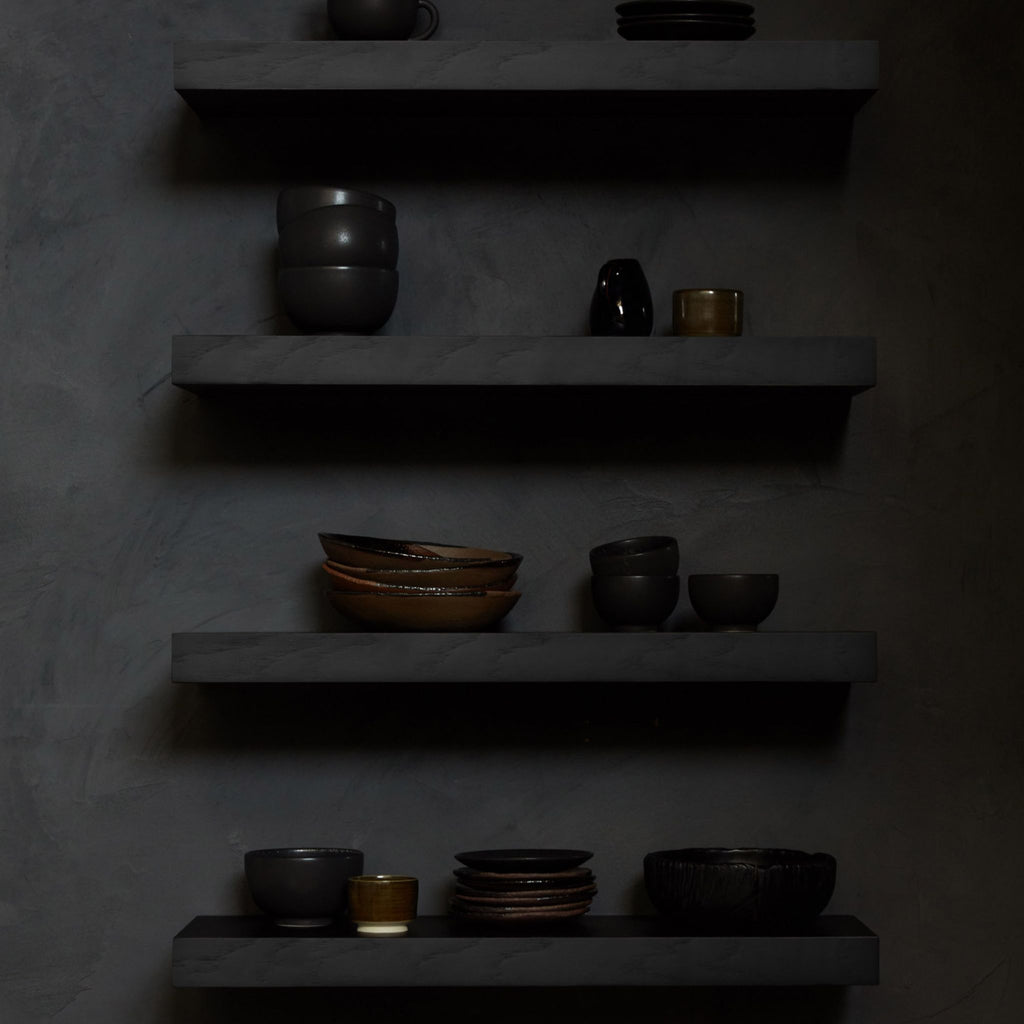 Wall Shelf, Black Oak