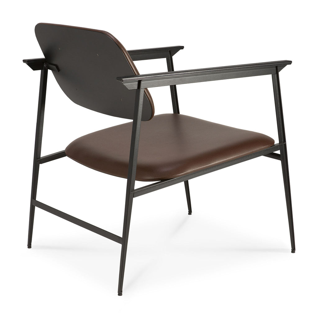 DC Lounge Chair, Chocolate Leather
