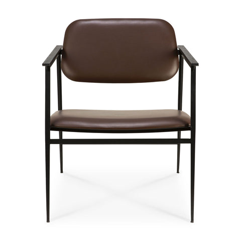 DC Lounge Chair, Chocolate Leather