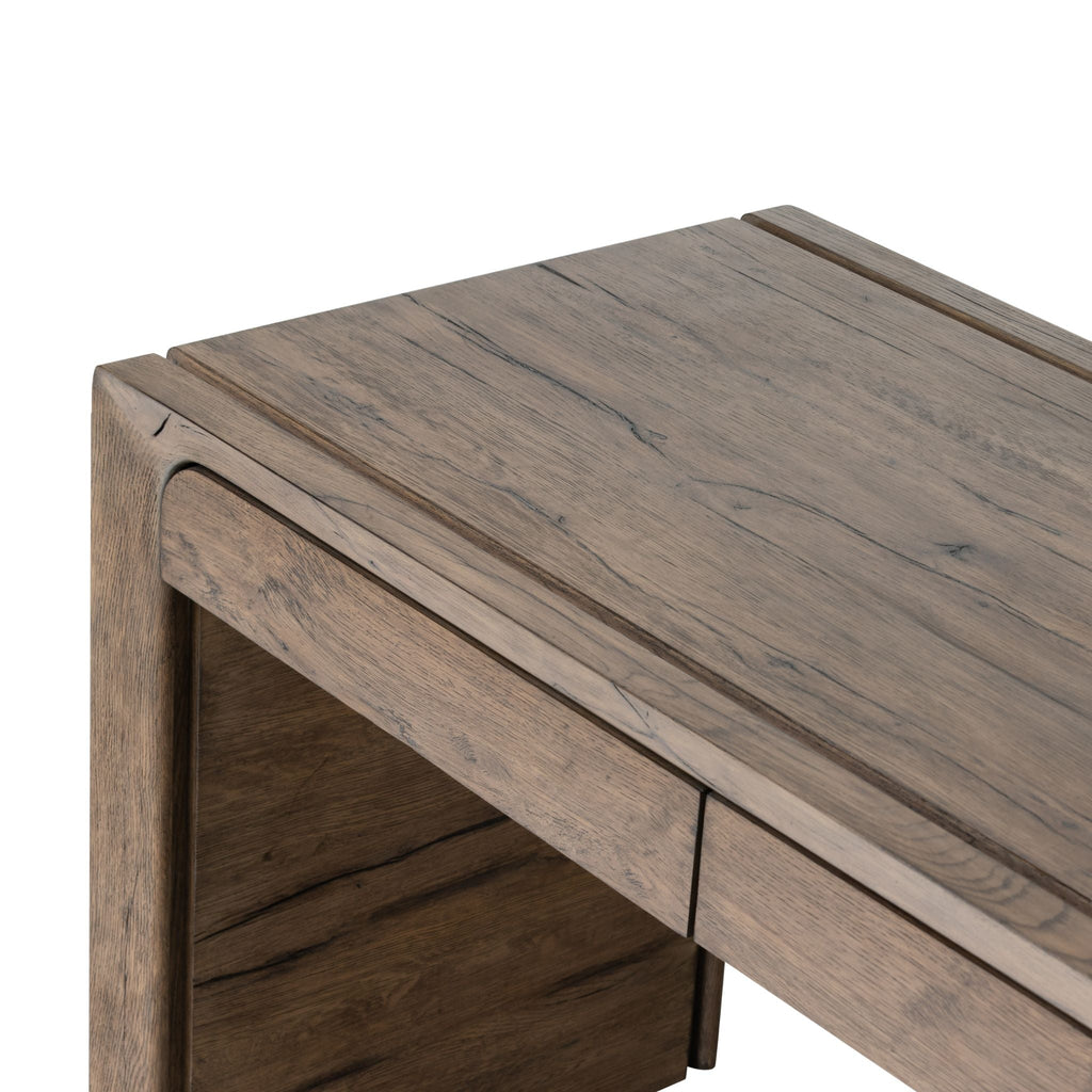 Sasson Desk, Rustic Grey Oak - Sage InteriorsFH