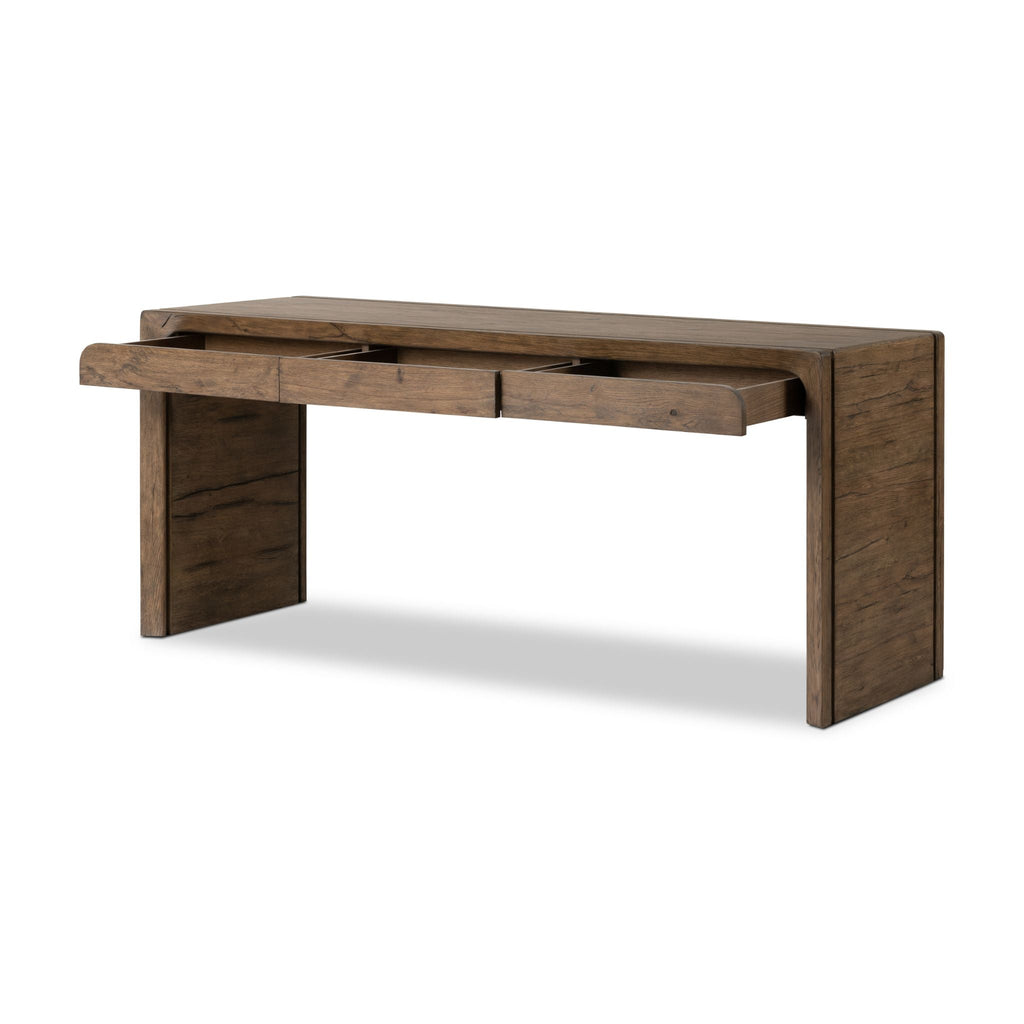Sasson Desk, Rustic Grey Oak - Sage InteriorsFH