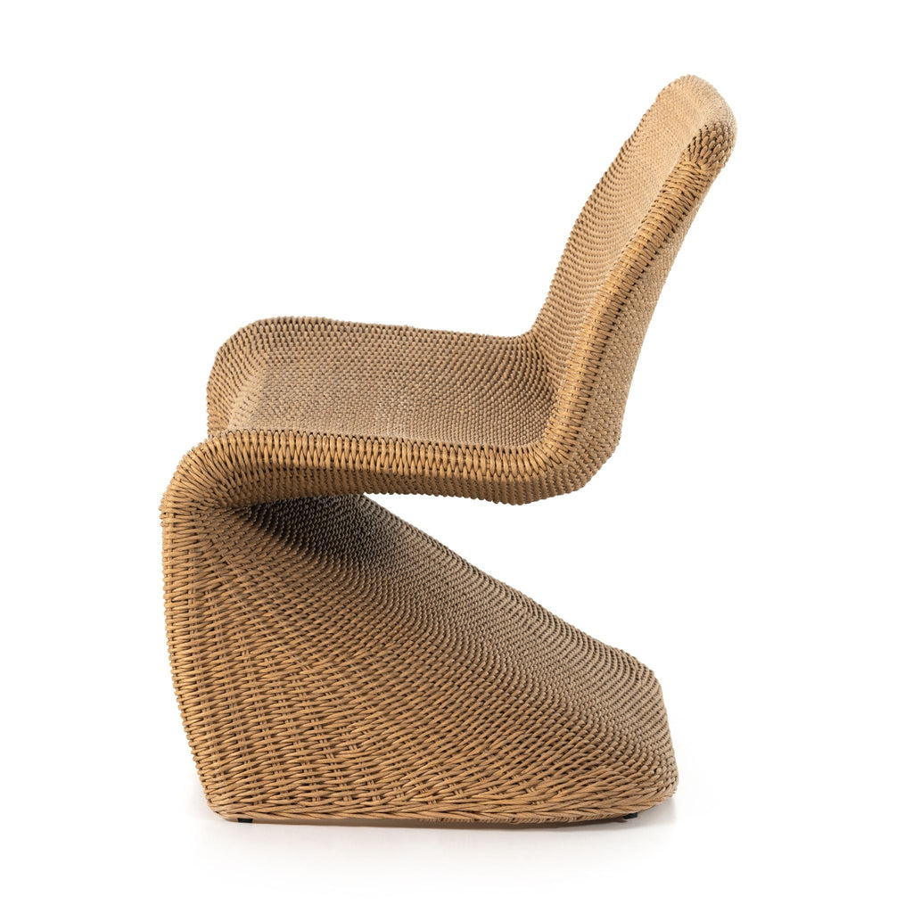 Sea Breeze Woven Outdoor Bench, Vintage Natural - Sage InteriorsFHOutdoor Bench