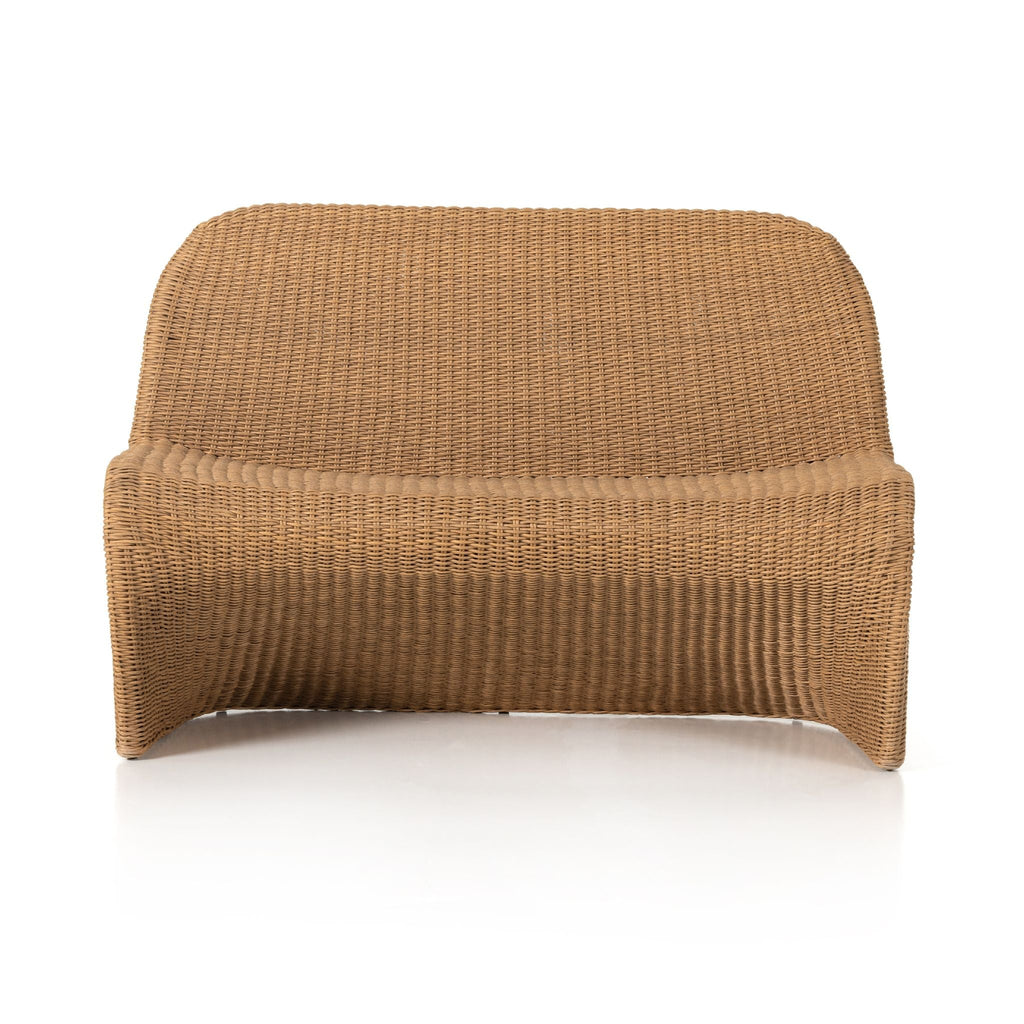 Sea Breeze Woven Outdoor Bench, Vintage Natural - Sage InteriorsFHOutdoor Bench