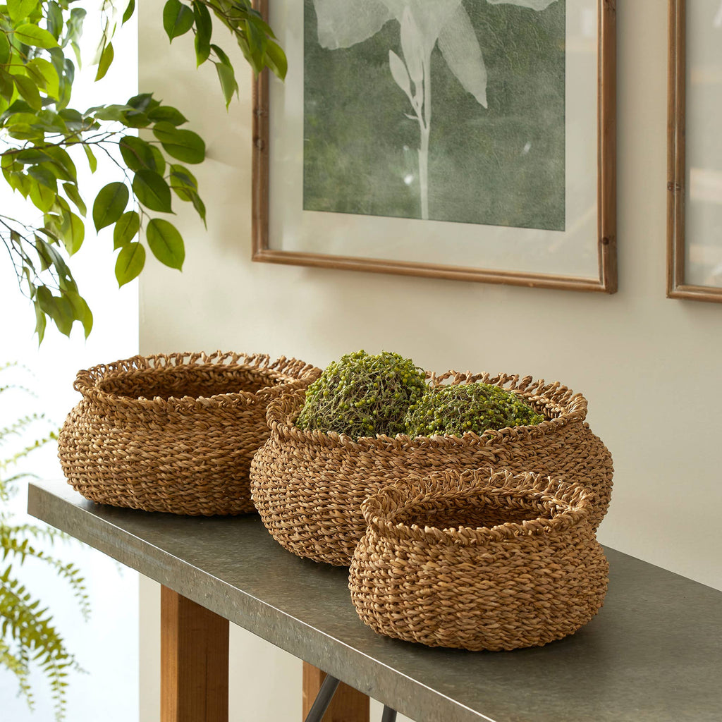 Seagrass Loop Baskets, Set of 3 - Sage InteriorsNapa Home & Garden