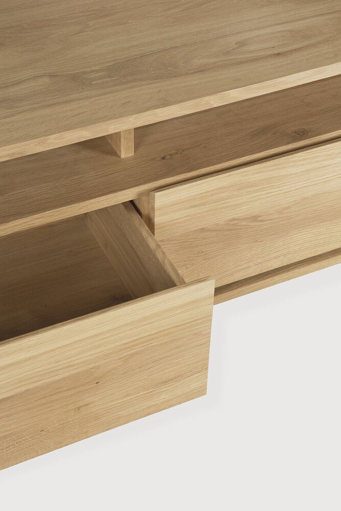 Shadow Oak TV Cupboard – Modern Solid Wood Media Cabinet by Sage Interiors - Sage InteriorsEthnicraft