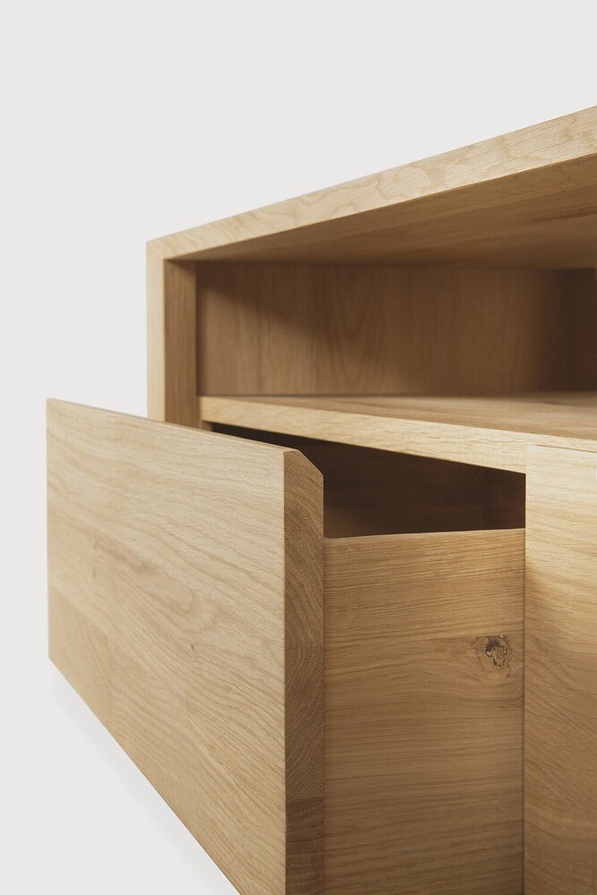 Shadow Oak TV Cupboard – Modern Solid Wood Media Cabinet by Sage Interiors - Sage InteriorsEthnicraft