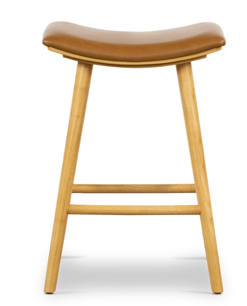 Sierra Butterscotch Saddle Counter Stool - Sage InteriorsFour Hands