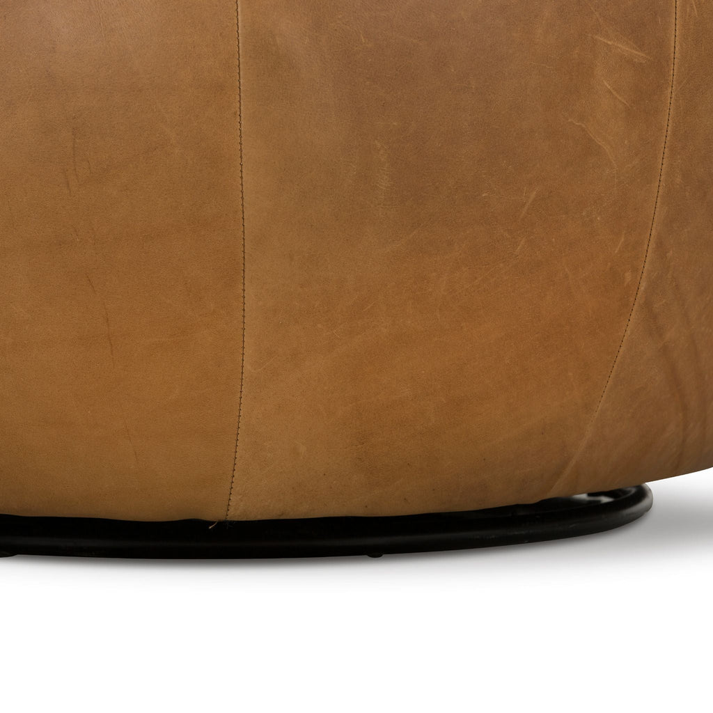 Simone Leather Swivel Chair - Sage InteriorsFHAccent Chair