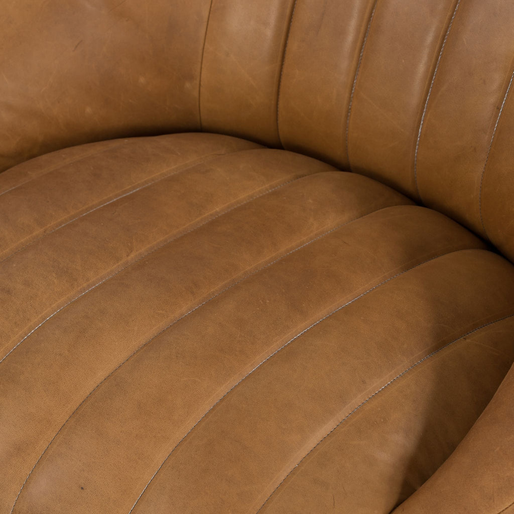 Simone Leather Swivel Chair - Sage InteriorsFHAccent Chair